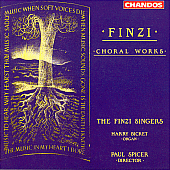 Finzi choral works album cover